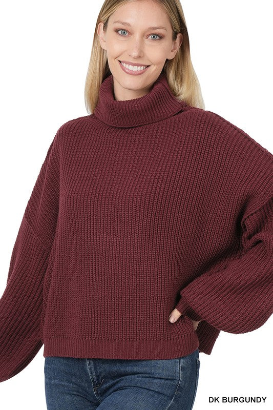 OVERSIZED TURTLENECK SWEATER