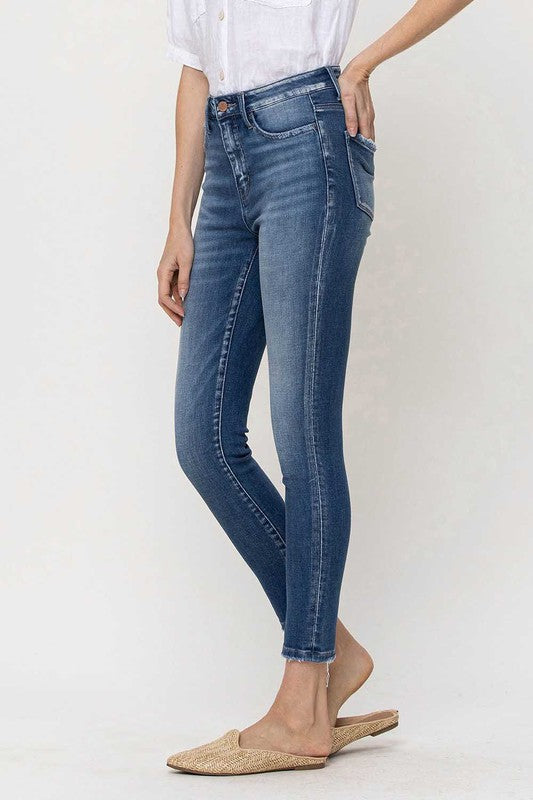 High Rise Crop Skinny