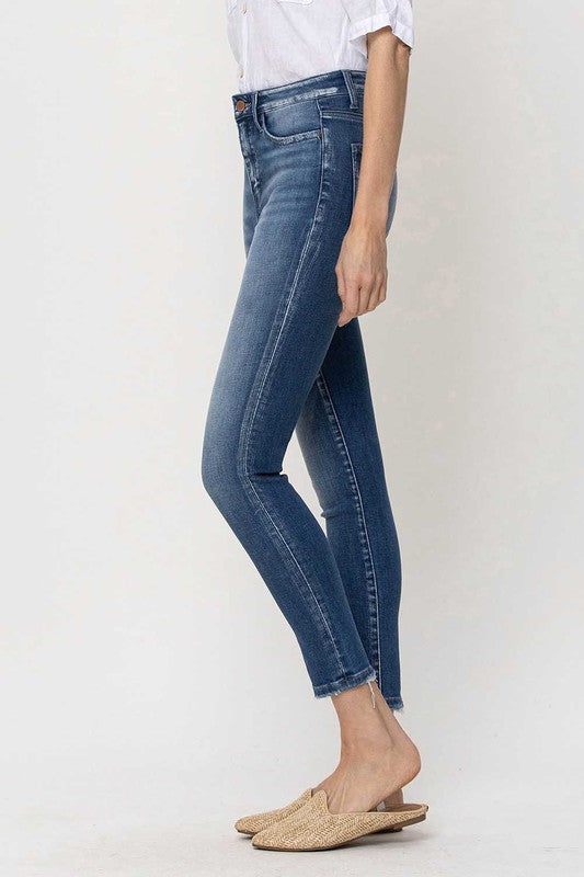 High Rise Crop Skinny