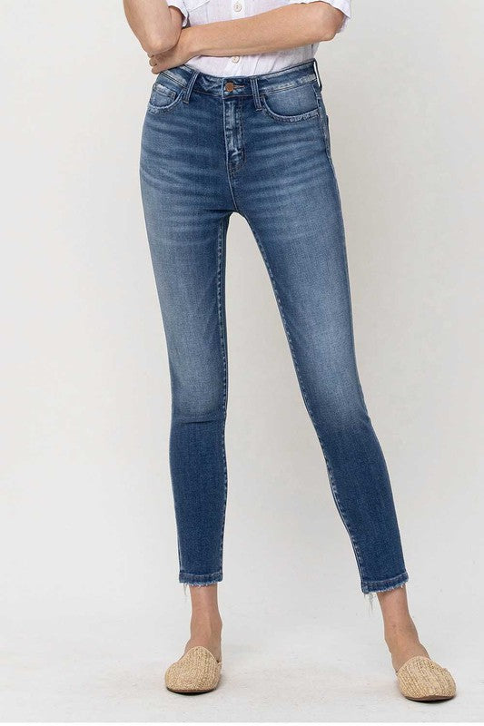 High Rise Crop Skinny